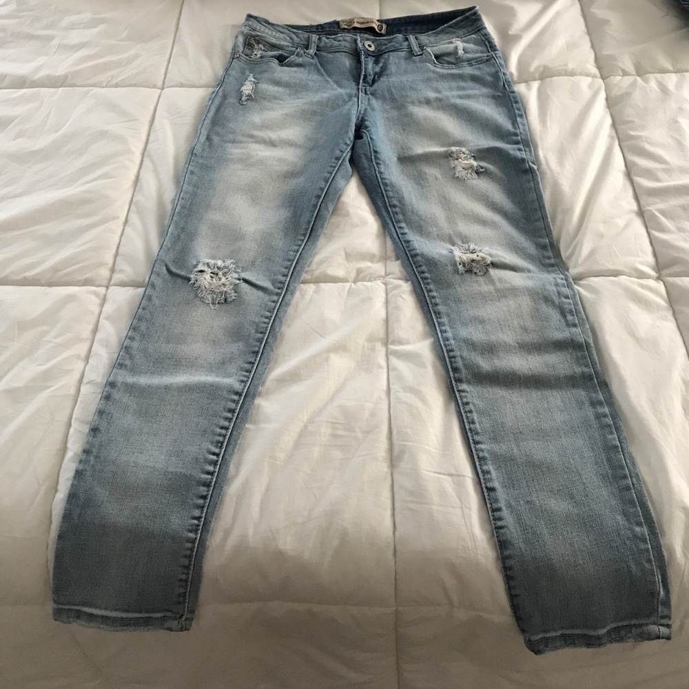Distressed Denim Jeans